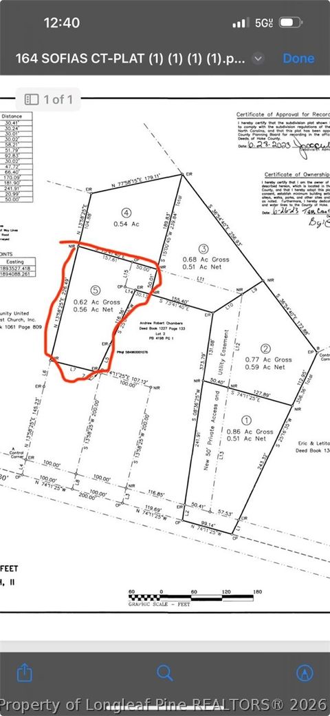 Tiny photo for 215 Sofias Court, Raeford, NC 28376 (MLS # 762725)