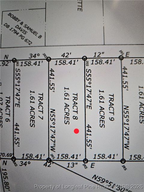 Tiny photo for Lot 8 Sand Rock Road, Fairmont, NC 28340 (MLS # 755263)