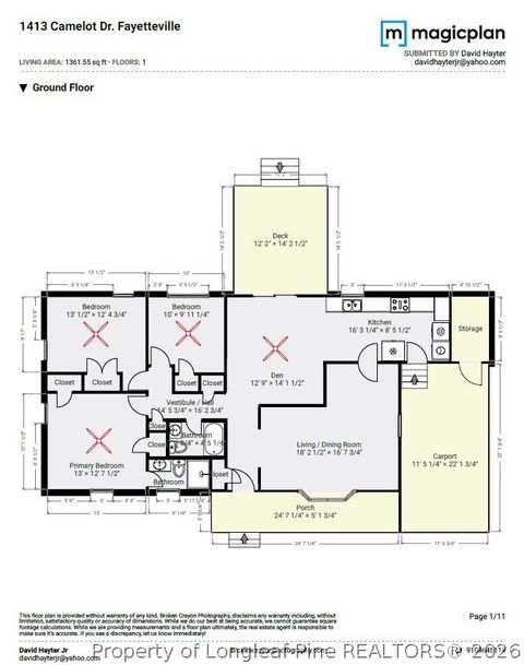 Tiny photo for 1413 Camelot Drive, Fayetteville, NC 28304 (MLS # 762433)