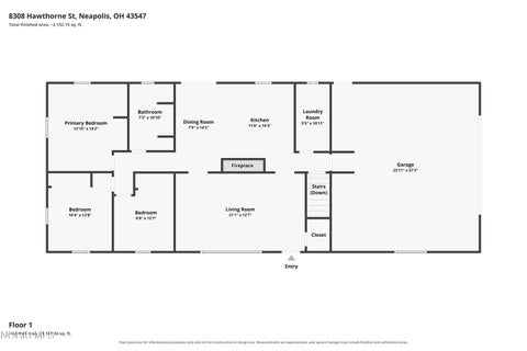 Tiny photo for 8308 Hawthorne Street, Neapolis, OH 43547 (MLS # 10011724)