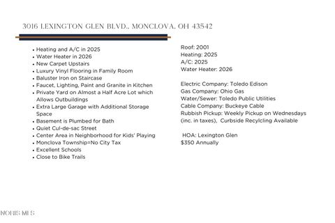 Tiny photo for 3016 Lexington Glen Boulevard, Monclova, OH 43542 (MLS # 10006002)