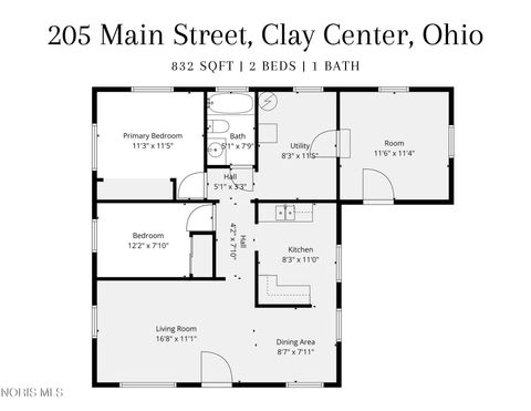 Tiny photo for 205 Main Street, Clay Center, OH 43408 (MLS # 10004699)