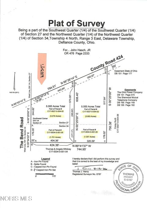 Tiny photo for County Road 424, Defiance, OH 43512 (MLS # 10011055)