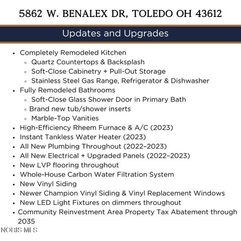 Tiny photo for 5862 W Benalex Drive, Toledo, OH 43612 (MLS # 10004205)