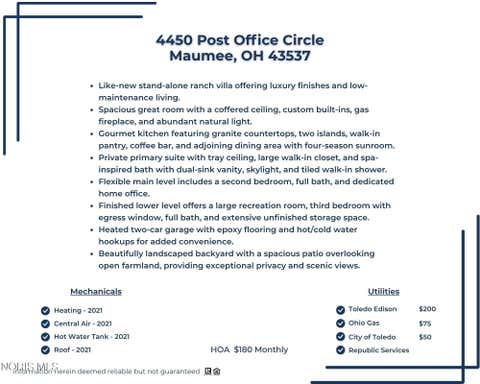 Tiny photo for 4450 Post Office Circle, Maumee, OH 43537 (MLS # 10011152)