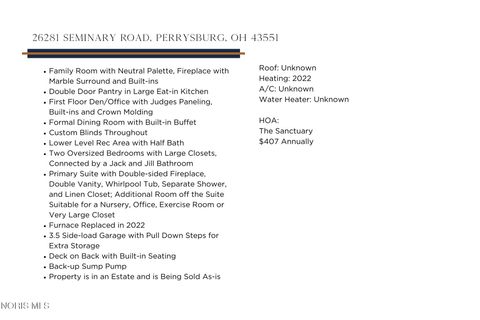 Tiny photo for 26281 Seminary Road, Perrysburg, OH 43551 (MLS # 10005073)