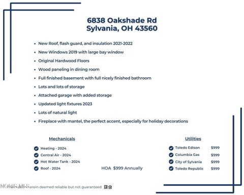 Tiny photo for 6838 Oakshade Road, Sylvania, OH 43560 (MLS # 10008407)