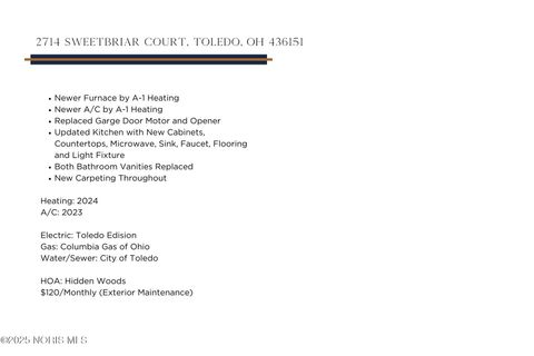 Tiny photo for 2714 Sweetbriar Court, Toledo, OH 43615 (MLS # 10002640)
