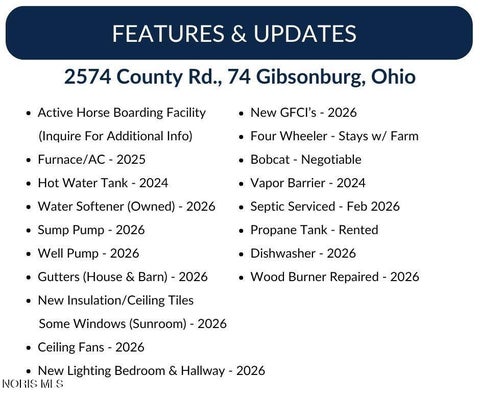 Tiny photo for 2574 County Road 74, Gibsonburg, OH 43431 (MLS # 10012365)