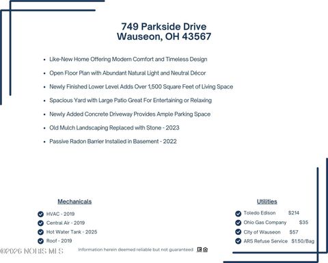 Tiny photo for 749 Parkside Drive, Wauseon, OH 43567 (MLS # 10004026)