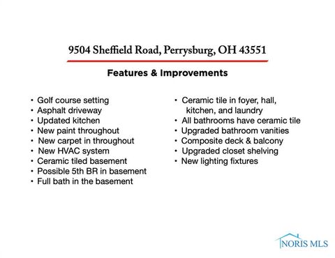 Tiny photo for 9504 Sheffield Road, Perrysburg, OH 43551 (MLS # 10006897)