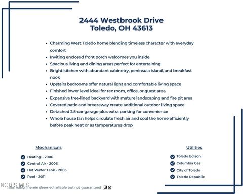 Tiny photo for 2444 Westbrook Drive, Toledo, OH 43613 (MLS # 10009847)