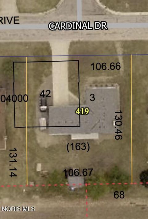 Tiny photo for 419 Cardinal Drive, Bryan, OH 43506 (MLS # 10006248)