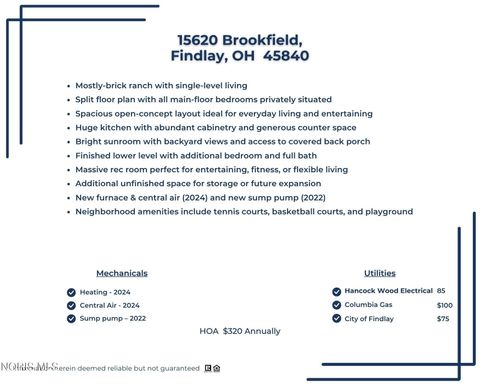 Tiny photo for 15620 Brookfield Heights, Findlay, OH 45840 (MLS # 10006822)