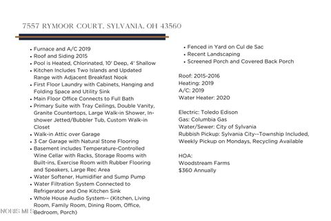 Tiny photo for 7557 Rymoor Court, Sylvania, OH 43560 (MLS # 10004598)