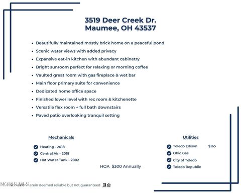 Tiny photo for 3519 Deer Creek Drive, Maumee, OH 43537 (MLS # 10006506)