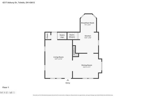 Tiny photo for 4217 Asbury Drive, Toledo, OH 43612 (MLS # 10010522)