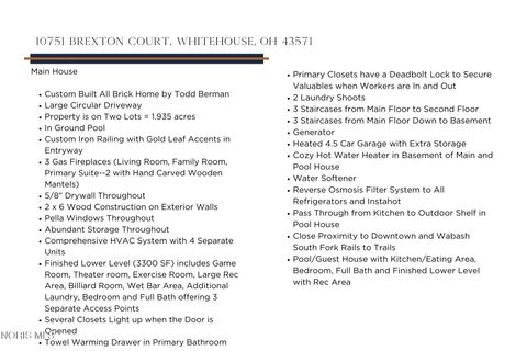 Tiny photo for 10751 Brexton Court, Whitehouse, OH 43571 (MLS # 10005380)