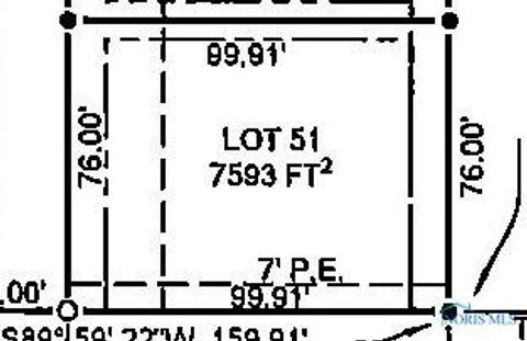 Vacant Land For Sale - 000 Spring Meadow Ln. Lot #51<br/> Bryan, OH 43506