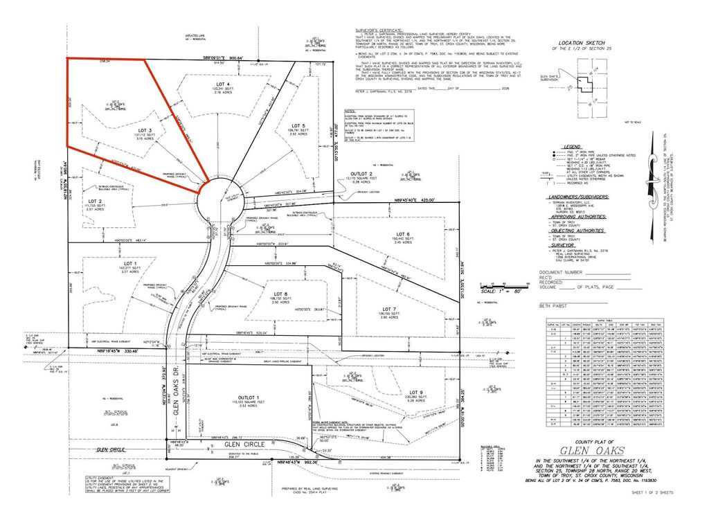 Photo of Lot 3 Glen Oaks Drive, River Falls, WI 54022 (MLS # 7025386)