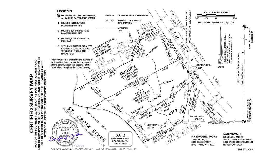 Photo of xxxx 132nd - Lot #1, Saint Joseph Twp, WI 54016 (MLS # 7076533)