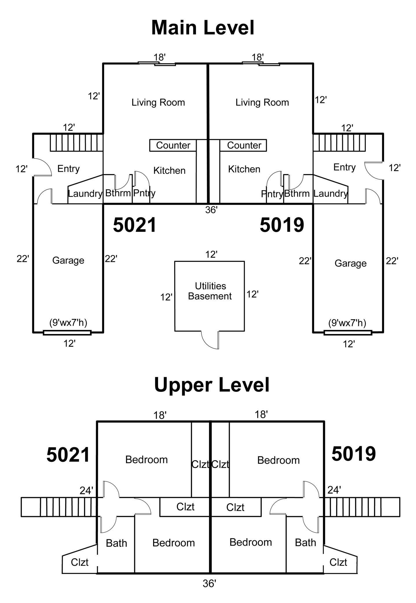 5019/5021 & 5041/5043 Ojibwa Road