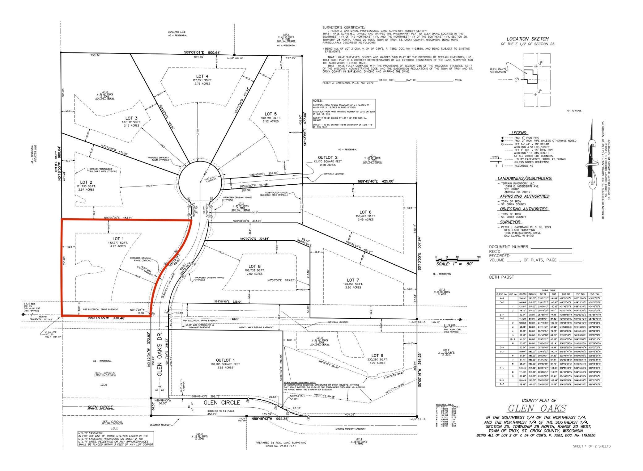 Lot 1 Glen Oaks Drive
