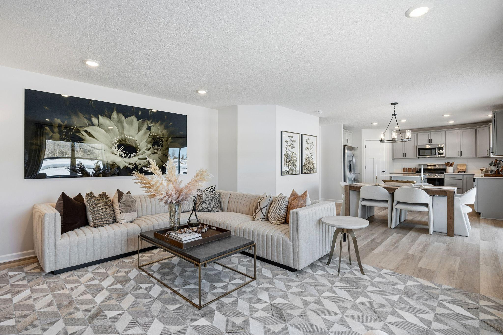 Waterbury Dining Area and Kitchen - Picture of Model Home