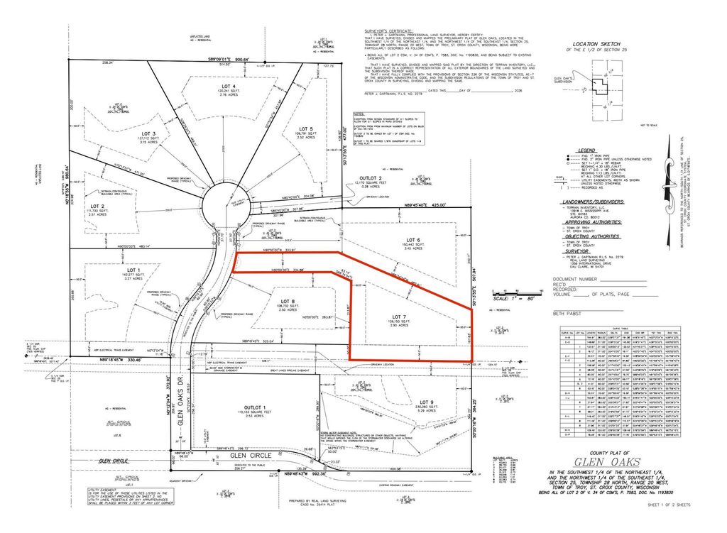 Photo of Lot 7 Glen Oaks Drive, River Falls, WI 54022 (MLS # 7025353)