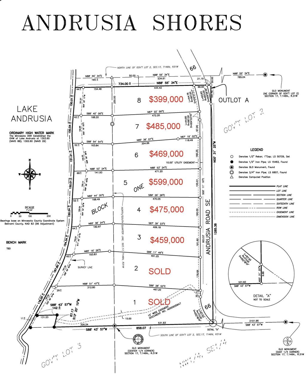 Photo of TBD Andrusia Road SE #Lot 7, Block 1, Cass Lake, MN 56633 (MLS # 7056866)