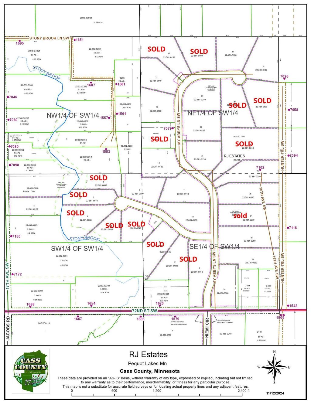 Photo of TBD X26 My Abbys Way Lane SW, Pequot Lakes, MN 56472 (MLS # 7012250)