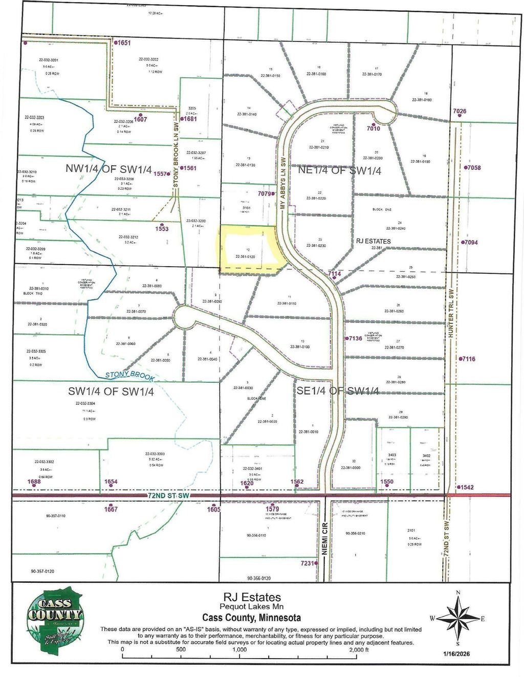 Photo of XX12 TBD My Abbys Way Lane SW, Pequot Lakes, MN 56472 (MLS # 7012207)