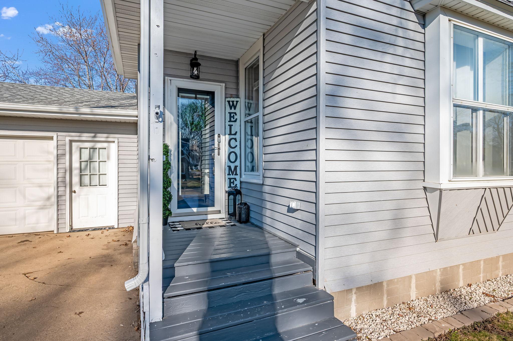 Welcoming front porch