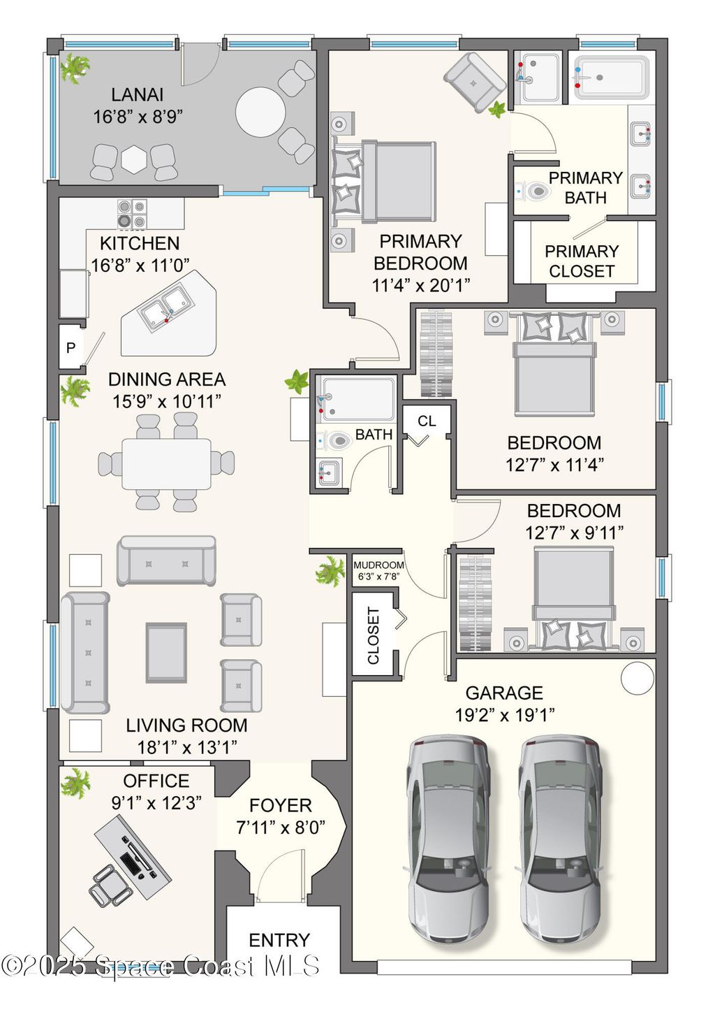 Photo of 297 Breckenridge Circle SE, Palm Bay, FL 32909 (MLS # 1056371)
