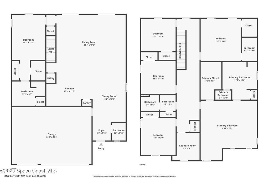 Photo of 2422 Carrick Street NW, Palm Bay, FL 32907 (MLS # 1056943)