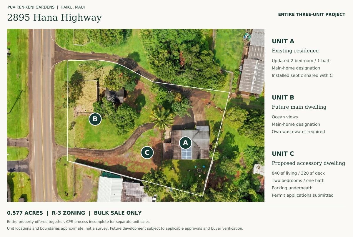 2895 Hana Hwy A, B, C