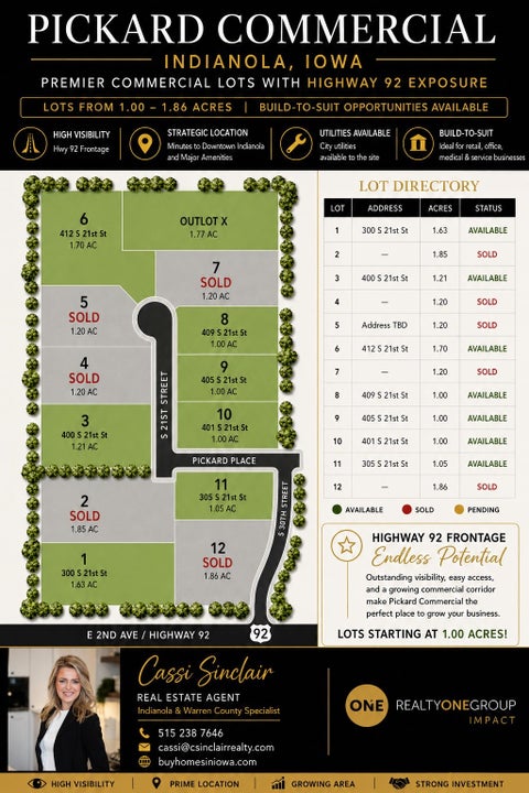 Vacant Land For Sale - 300 S 21st Street<br/> Warren County, Indianola, IA 50125