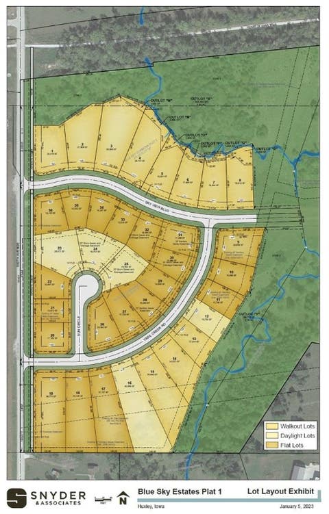 Vacant Land For Sale - 1406 Sky View Boulevard<br/> Story County, Huxley, IA 50124