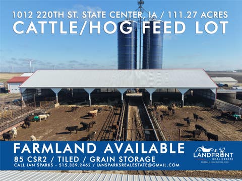 Vacant Land For Sale - 1012 220th Street<br/> Marshall County, State Center, IA 50247