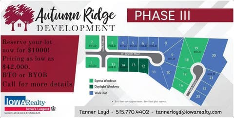 Vacant Land For Sale - LOT 13 W Lincoln Place<br/> Warren County, Indianola, IA 50125