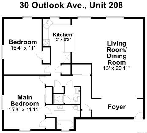 Tiny photo for 30 Outlook Avenue #APT 208, West Hartford, CT 06119 (MLS # 24135982)