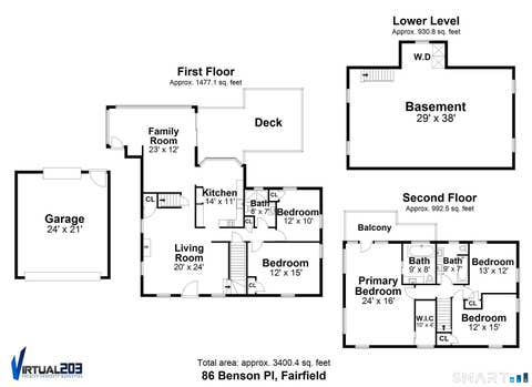 Tiny photo for 86 Benson Place, Fairfield, CT 06824 (MLS # 24201254)