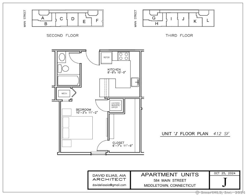 Rental Property at 584 Main Street J, Middletown, Connecticut - Bathrooms: 1 
Rooms: 2  - $1,550 MO.