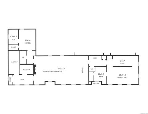 Tiny photo for 42 Forest Street #Loft A, New Canaan, CT 06840 (MLS # 24127034)