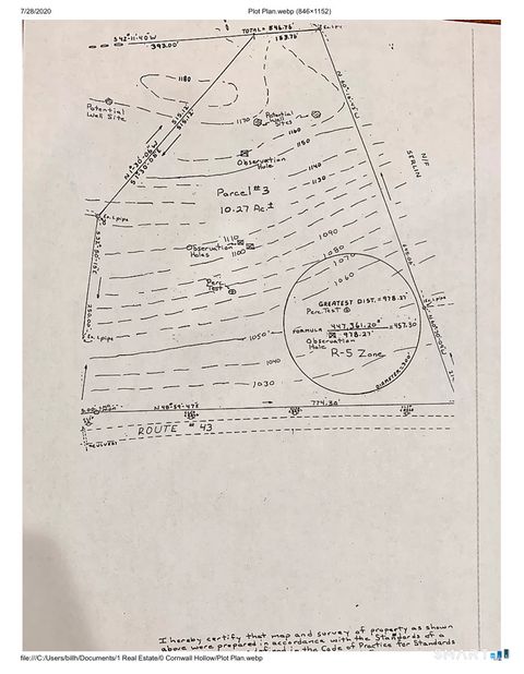 Vacant Land For Sale - Cornwall Hollow Road<br/> Litchfield County, Cornwall, CT 06753