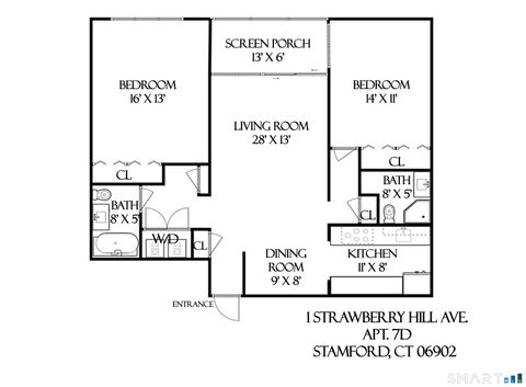 Tiny photo for 1 Strawberry Hill Avenue #7D, Stamford, CT 06902 (MLS # 24175838)