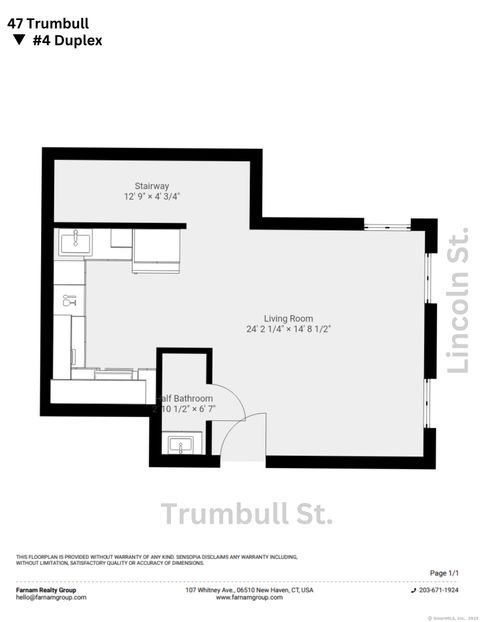 Tiny photo for 47 Trumbull Street, New Haven, CT 06510 (MLS # 24135762)