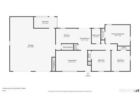 Tiny photo for 72 Northview Drive, South Windsor, CT 06074 (MLS # 24156109)