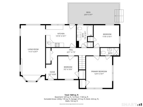 Tiny photo for 5 Iris Lane, Redding, CT 06896 (MLS # 24165744)