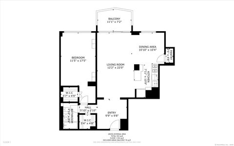 Tiny photo for 50 Glenbrook Road #APT 9F, Stamford, CT 06902 (MLS # 24137778)